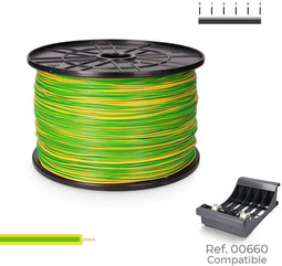 Sediles h07z1-k - Elektrische kabelslang - 1,5 mm - Tweekleurig Geel Groen - 500 m