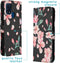 iMoshion Hoesje Geschikt voor Samsung Galaxy M31 Hoesje Met Pasjeshouder - iMoshion Design Softcase Bookcase - Meerkleurig / Blossom Watercolor Black
