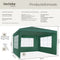 tectake® Paviljoen Barinas - Partytent 3x3 m - Waterdicht Zeildoek - Groen
