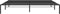 vidaXL - Bedframe - metaal - zwart - 200x200 - cm
