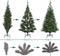 Cas - Kunstkerstboom - 470 takken - 100 LED lampjes - 140 cm