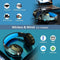 PHOINIKAS G9000 BT - Bluetooth Gaming Headset met Microfoon - 50 mm Drivers - Zwart Blauw