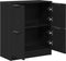 vidaXL - Zwarte - Eiken - Sideboard - - - 60 - x - 30 - x - 70 - cm - - - Gemaakt - van - Geengineerd - Hout