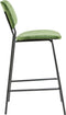Light&living Barkruk 55x45x92 cm EMMA velvet olijf groen-donker grijs