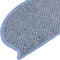 vidaXL - Trapmatten - zelfklevend - 15 - st - sisal-look - 56x17x3 - cm - blauw