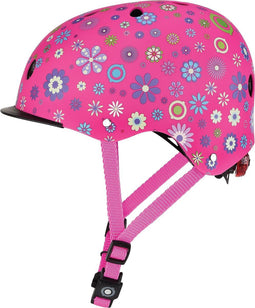 Globber Kinderhelm met LED lichtjes in Roze