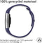 iMoshion Bandje Geschikt voor Fitbit Charge 2 - iMoshion Siliconen sport band ronde drukknoop zonder pinnetje - Blauw