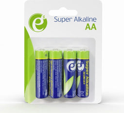 Gembird EG-BA-AA4-01 - Alkaline AA Batterijen - 1.5V 2900mAh - 4 stuks