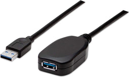 Manhattan 150712 - USB-kabel - 5m - USB 3.0 - Zwart