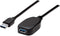 Manhattan 150712 - USB-kabel - 5m - USB 3.0 - Zwart
