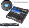 DT8 - Professionele Audio Mixer - 8-Kanaals - USB - Bluetooth - 48V Fantoomvoeding - Zwart