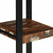 vidaXL - Wandschap - 35x35x100 - cm - massief - gerecycled - hout - meerkleurig