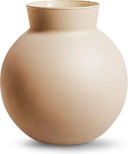 Eco vaas met kraag 'hooper' mat zand h17 d17 cm