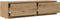 vidaXL - TV-meubel - Artisan - Eiken - 100x31x25,5 - cm - Bewerkt - Hout