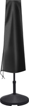 VAIVE Parasolhoes 600D - Waterdicht met Rits - Voor Zweefparasol en Staande Parasol - Zwart