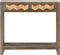 vidaXL - Wandtafel - 86x30x76 - cm - massief - mangohout - grijs