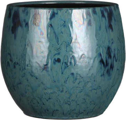 Mica Decorations Gustavo Bloempot - H21 x Ø24 cm - Blauw