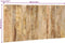 vidaXL - Hoofdbord - 160 - cm - massief - ruw - mangohout