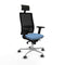 Bureaustoel met hoofdsteun Piqueras y Crespo 2D086G1 Hemelsblauw