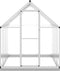 vidaXL - Tuinkas - met - basisframe - 224x169x202 - cm - aluminium - zilverkleurig