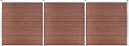 vidaXL - Schutting - 526x186 - cm - HKC - bruin