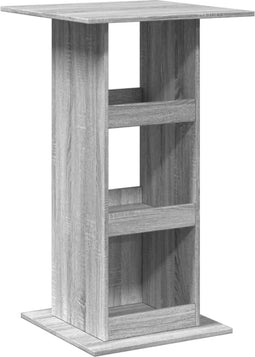 vidaXL - Bartafel - met - opbergruimte - 60x60x102 - cm - hout - grijs - sonoma - eiken