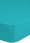 Muller Textiel Good Morning - Hoeslaken Jersey - Perfecte pasvorm - Aqua 90x200cm