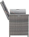 vidaXL - Opbergbankje - met - kussen - 138 - cm - poly - rattan - grijs