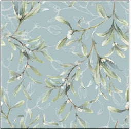Ambiente - Servet - Mistletoe All Over - 25cm - kerst - cocktailservet