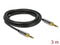 Delock 85787 - 3,5mm Jack naar 6,35mm Jack audio kabel - Schroefbare adapters - Grijs Zwart