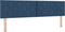 vidaXL - Hoofdbord - met - Diamant - Blokken - Design - Blauw - 180 - cm - Stof