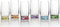 LAV Adora Coral Gekleurde Longrinkglazen - Waterglazen - 6 Stuks - 36 cl
