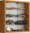 VCM Houten glazen wandvitrine Wandvitrine Verzamelvitrine Mandosa S Houten glazen wandvitrine Wandvitrine Verzamelvitrine Mandosa S