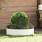 vidaXL - Tuinplantenbakken - 5 - stuks - Wit - 80x80x20 - cm - Staal
