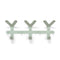 FRONDO Wandkapstok - Staal - 6 haken - Dusty Green