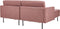 BREDA - Hoekbank - Roze - Rechtszijdig - Polyester