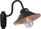 Konstsmide Vega - Buiten Wandlamp - Max. 1x 60W E27 IP44 - Zwart Aluminium