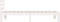 vidaXL - Bedframe - massief - hout - wit - 90x190 - cm
