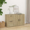 vidaXL - Dressoir - 100x33x59,5 - cm - bewerkt - hout - sonoma - eikenkleurig