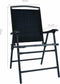vidaXL - Tuinstoelen - inklapbaar - 2 - st - textileen - zwart