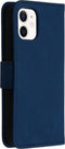 iMoshion Hoesje Geschikt voor iPhone 12 Mini Hoesje Met Pasjeshouder - iMoshion Uitneembare 2-in-1 Luxe Bookcase - Blauw
