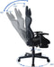 Gamestoel bureaustoel Thomas - racing gaming camouflage - met voetsteun - verstelbaar