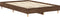 vidaXL - Bedframe - zonder - matras - 135x190 - cm - spaanplaat - bruin - eiken