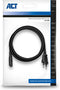 ACT AC3300 - Netsnoer Euro male - C7 female 1,5 m - Zwart