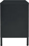 vidaXL - Tv-meubel - 105x35x52 - cm - staal - en - glas - zwart