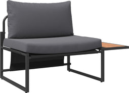 vidaXL - 2-delige - tuinset - met - enkele - zetel - en - antraciet - kussens