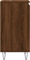vidaXL - Dressoir - 40x35x70 - cm - bewerkt - hout - bruin - eikenkleur