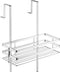 tectake® - RVS doucherek 3 mandjes - Ophangen zonder schroeven - 30 x 21 x 80 cm