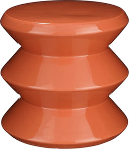 Mica Decorations Bijzettafel - H28 x Ø31 cm - Keramiek - Oranje