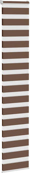 vidaXL - Zebra - rolgordijn - 50x230 - cm - stofbreedte - 45,9cm - polyester - bruin